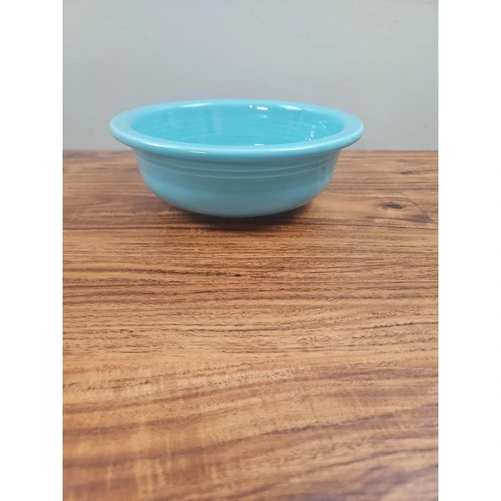 HLC Homer Laughlin Fiesta Large Turquoise 8.25
